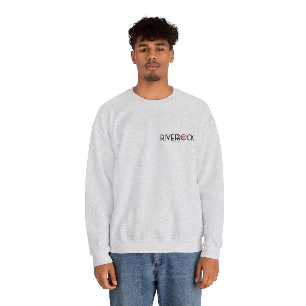 RiverRock Project Crewneck Sweatshirt — Architectural Sketch Logo