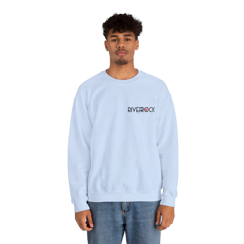 RiverRock Project Crewneck Sweatshirt — Architectural Sketch Logo