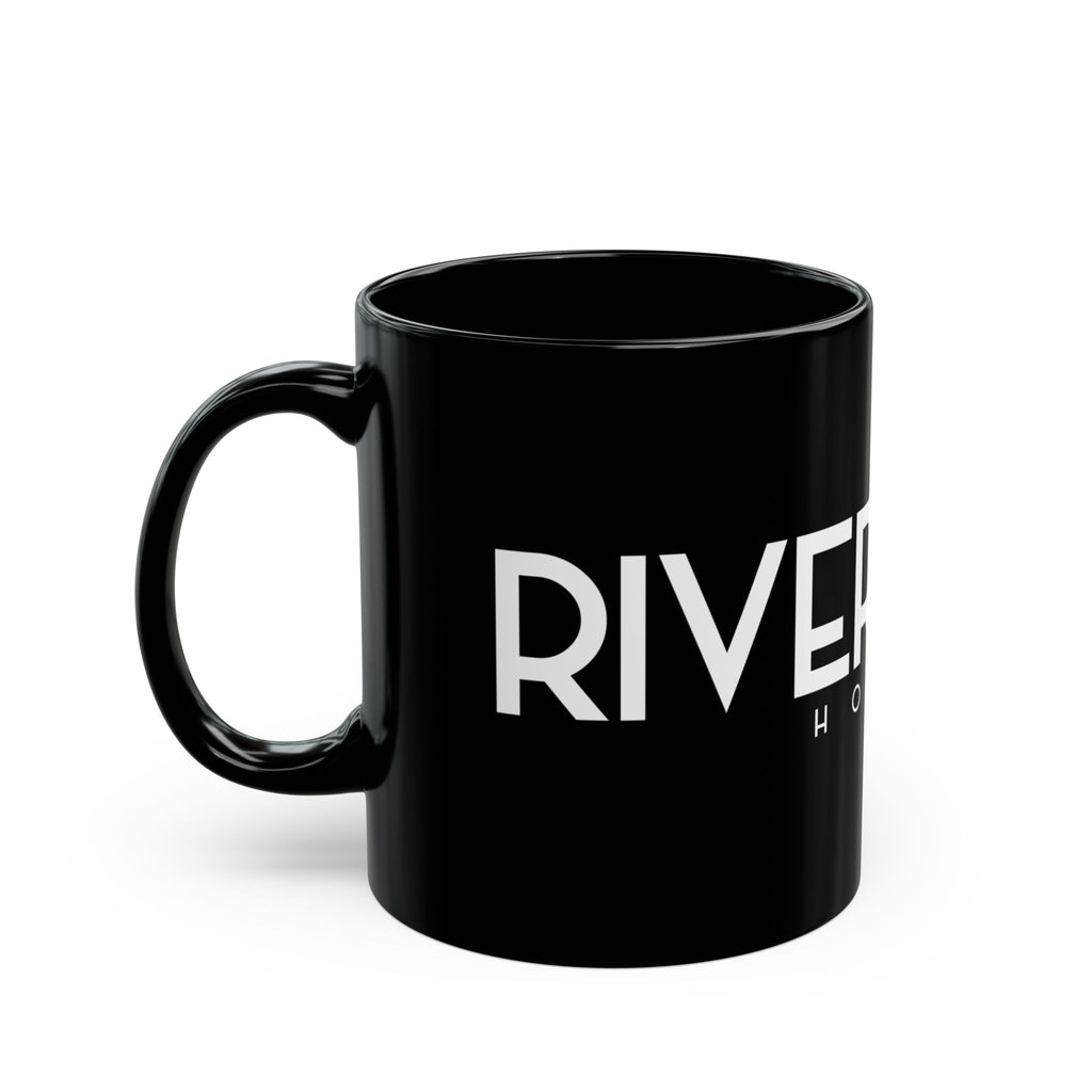 RiverRock Black Coffee Mug