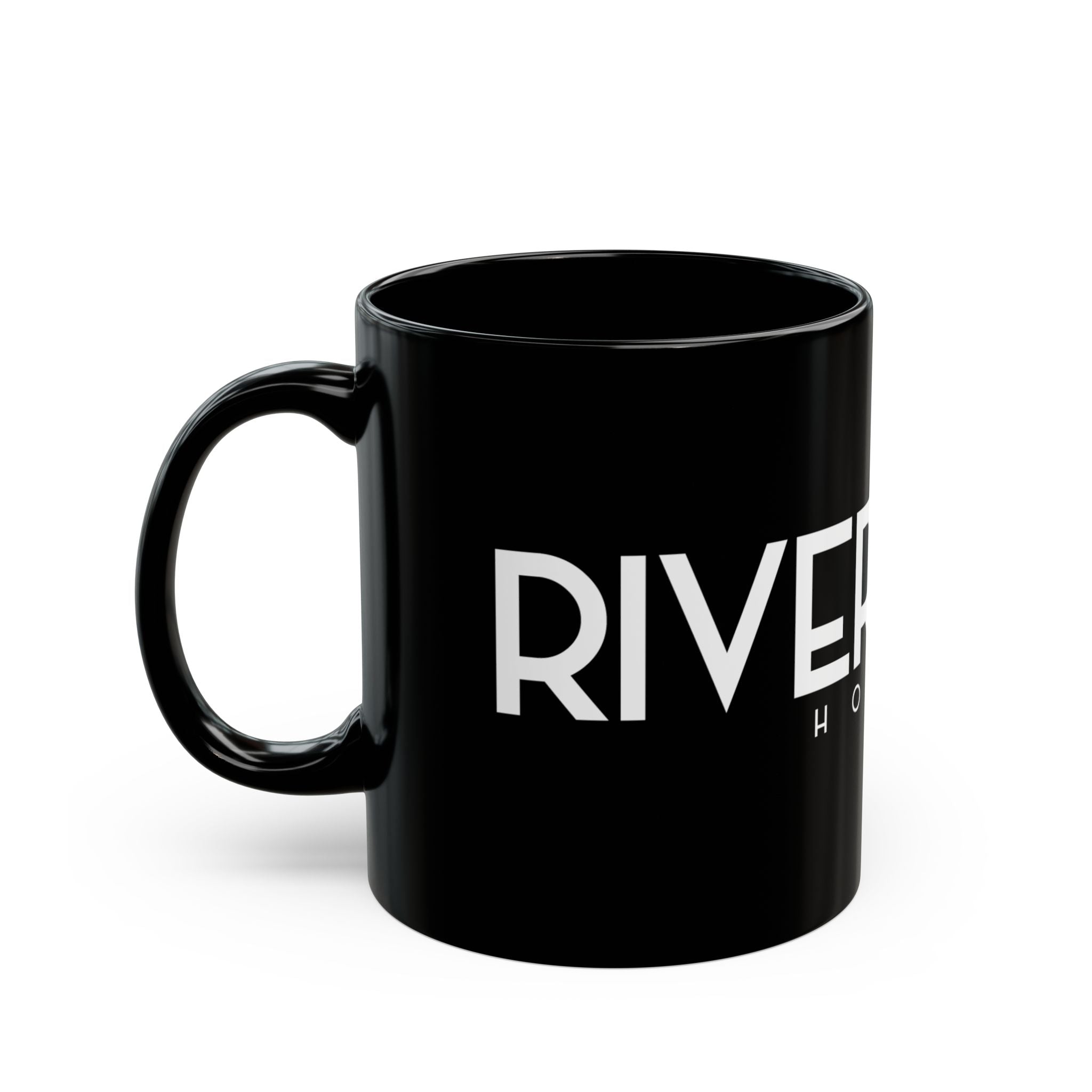RiverRock Black Coffee Mug
