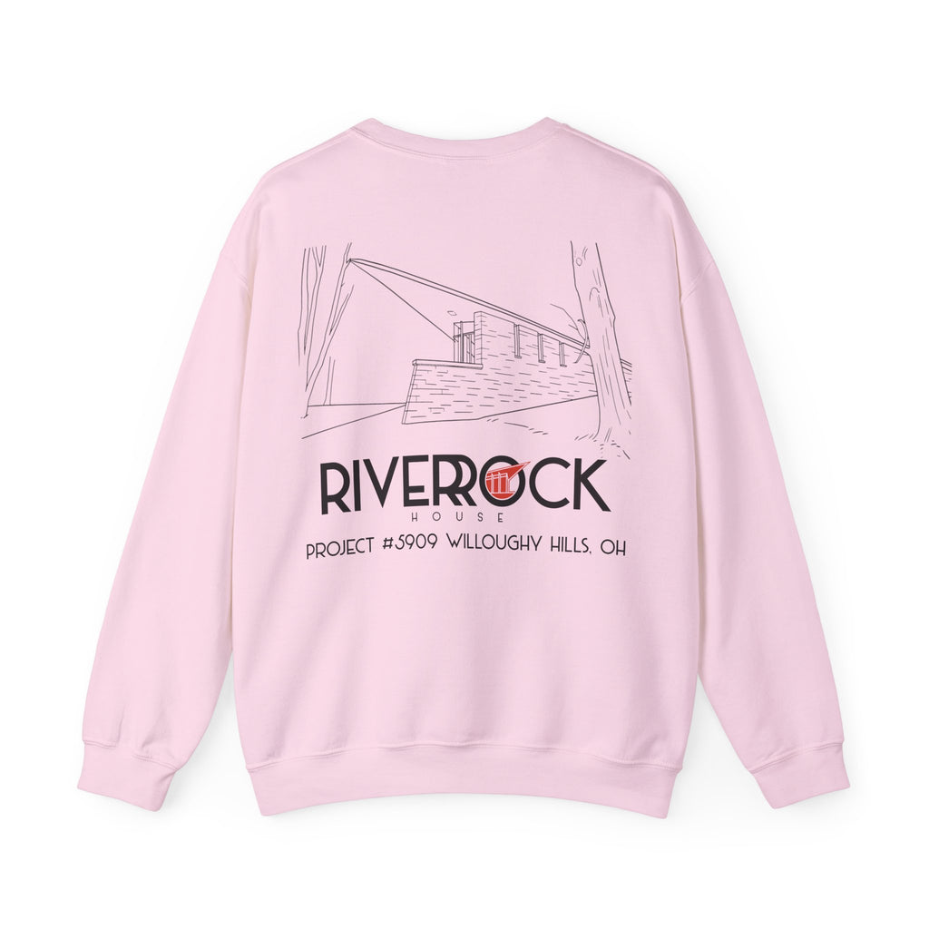 RiverRock Project Crewneck Sweatshirt — Architectural Sketch Logo